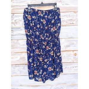 Floral Print Sleeveless Romper